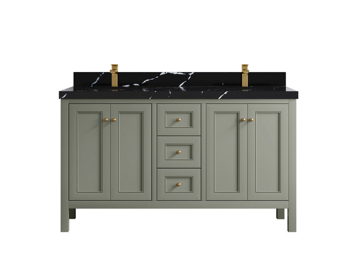 Nashville 60 in. W x 22 in. D Double Sink Bathroom Vanity - photo 17