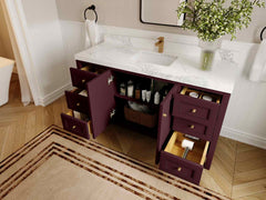 Nashville 60 in. W x 22 in. D Single Sink Bathroom Vanity - photo 2