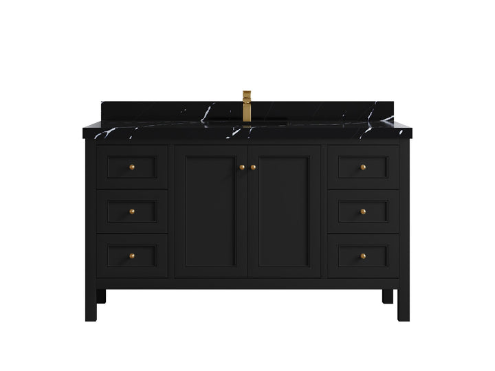 Nashville 60 in. W x 22 in. D Single Sink Bathroom Vanity - photo 13