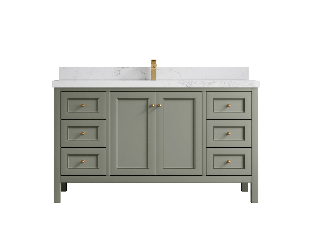 Nashville 60 in. W x 22 in. D Single Sink Bathroom Vanity - Willow Bath and Vanity