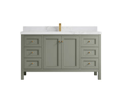 Nashville 60 in. W x 22 in. D Single Sink Bathroom Vanity - photo 1