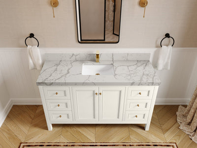 Nashville 60 in. W x 22 in. D Single Sink Bathroom Vanity - Willow Bath and Vanity