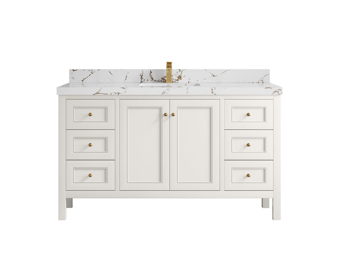 Nashville 60 in. W x 22 in. D Single Sink Bathroom Vanity - Willow Bath and Vanity