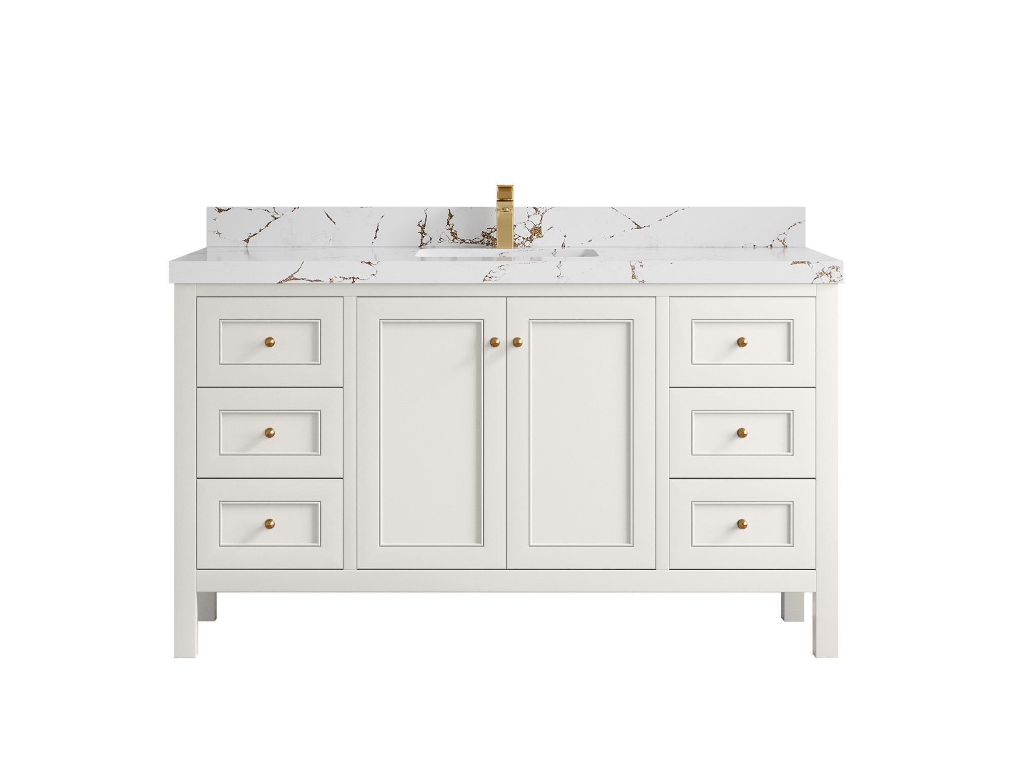 Nashville 60 in. W x 22 in. D Single Sink Bathroom Vanity - Willow Bath and Vanity