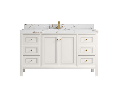 Nashville 60 in. W x 22 in. D Single Sink Bathroom Vanity - Willow Bath and Vanity