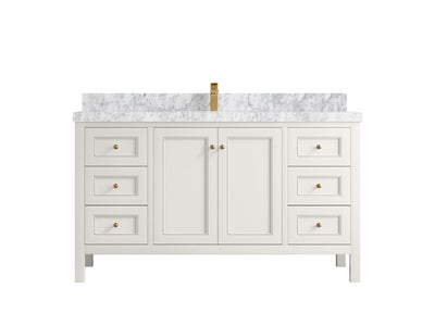 Nashville 60 in. W x 22 in. D Single Sink Bathroom Vanity - Willow Bath and Vanity