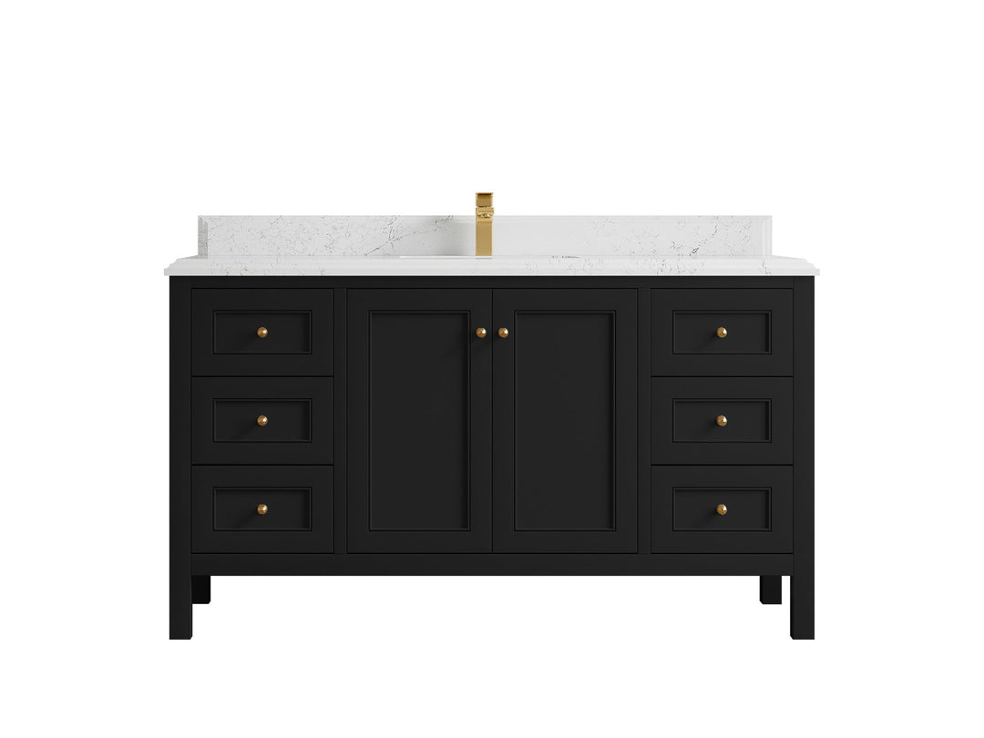 Nashville 60 in. W x 22 in. D Single Sink Bathroom Vanity - Willow Bath and Vanity