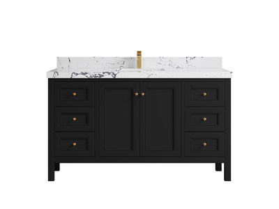Nashville 60 in. W x 22 in. D Single Sink Bathroom Vanity - Willow Bath and Vanity