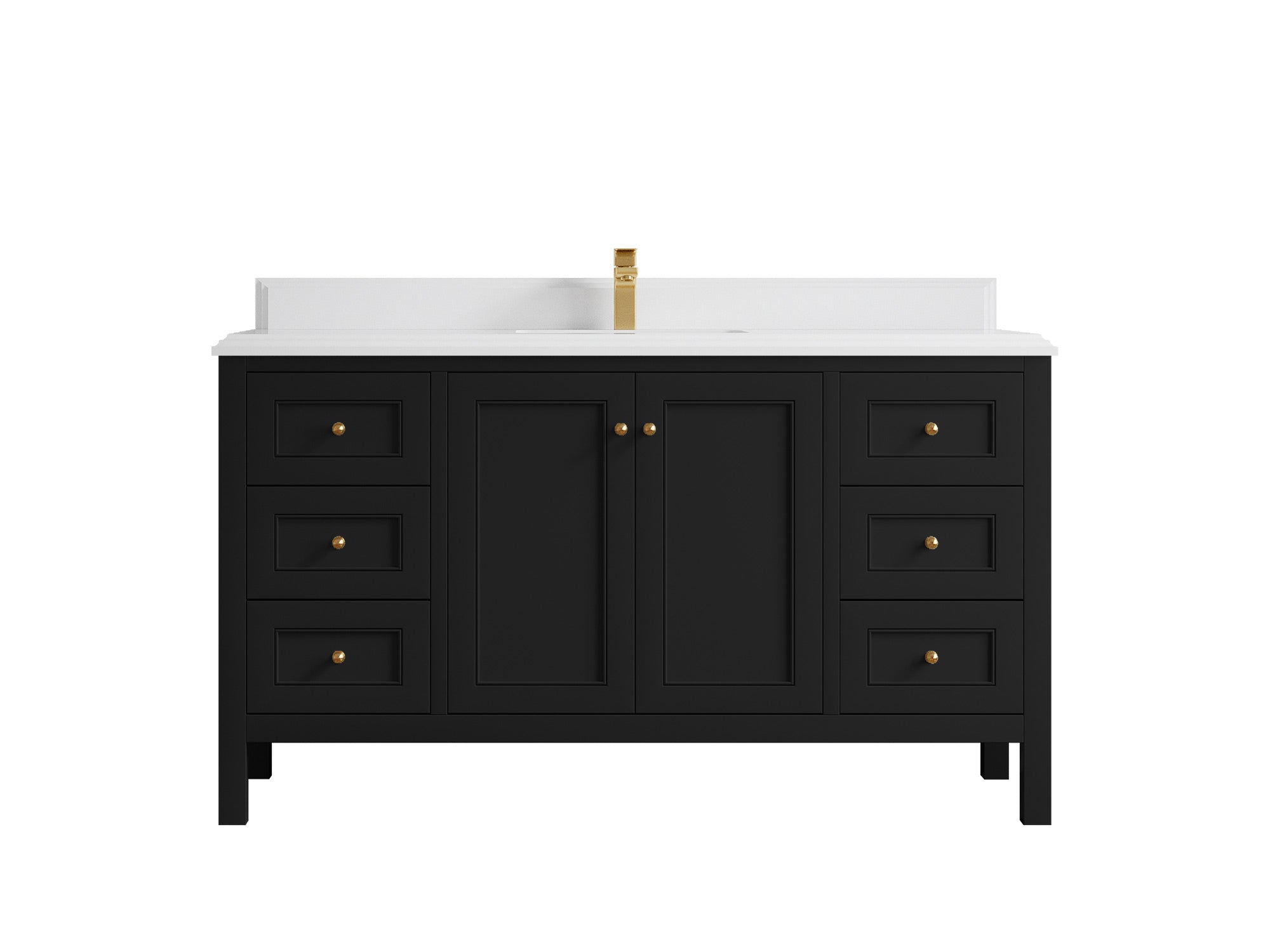 Nashville 60 in. W x 22 in. D Single Sink Bathroom Vanity - Willow Bath and Vanity