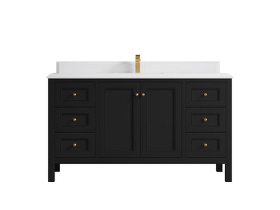 Nashville 60 in. W x 22 in. D Single Sink Bathroom Vanity - Willow Bath and Vanity