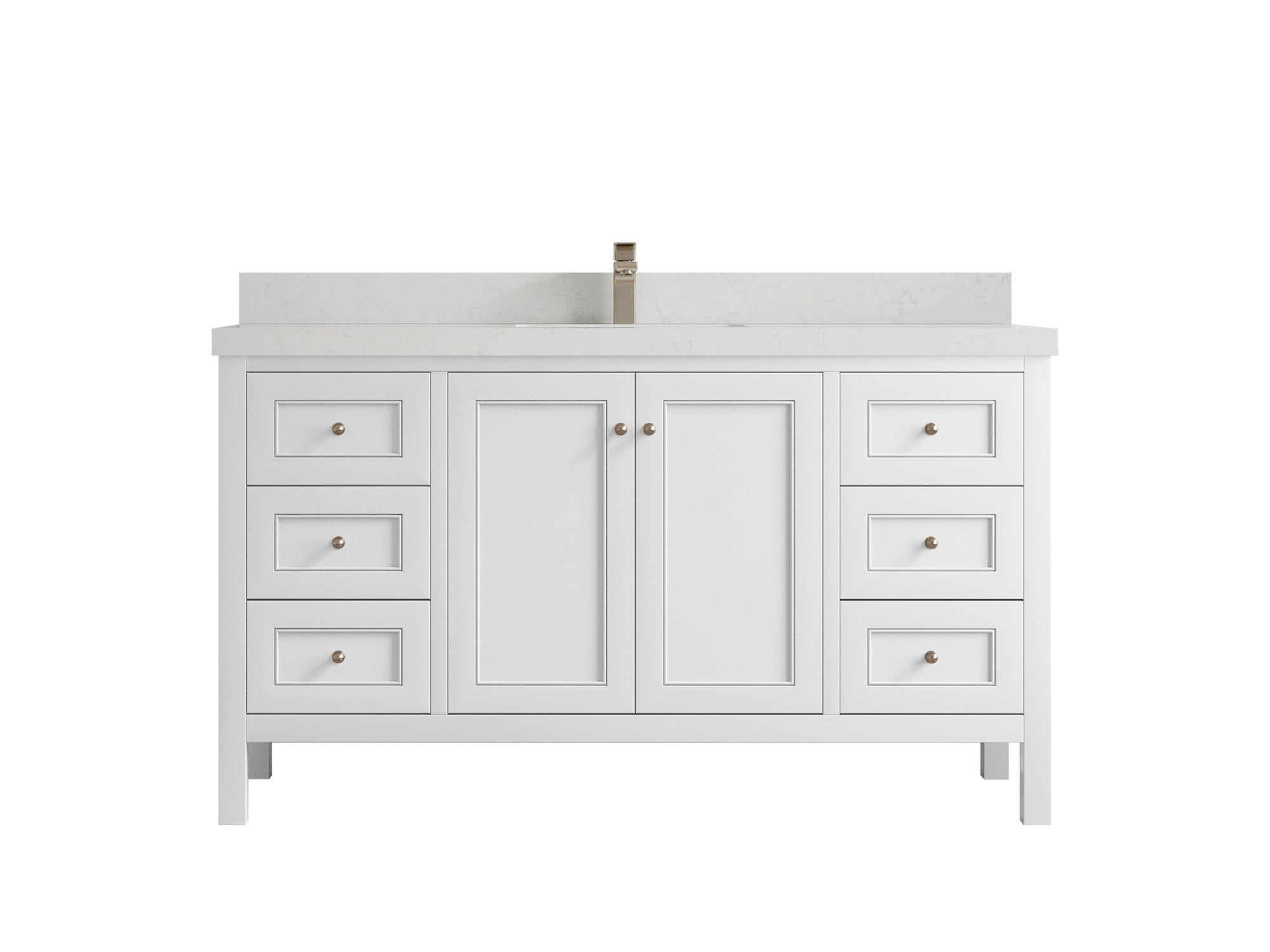 Nashville 60 in. W x 22 in. D Single Sink Bathroom Vanity - Willow Bath and Vanity