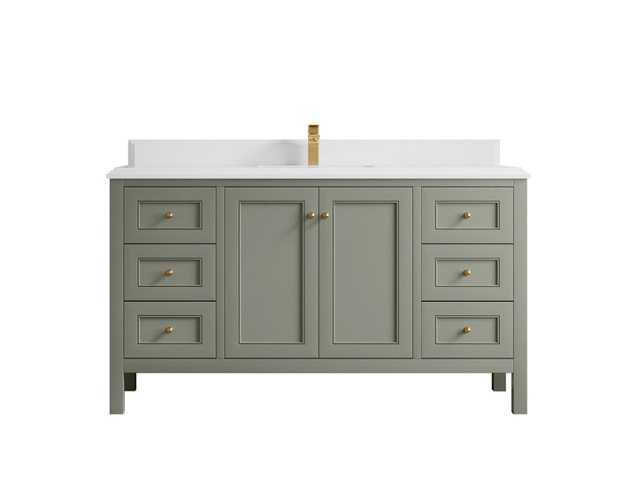Nashville 60 in. W x 22 in. D Single Sink Bathroom Vanity - photo 37