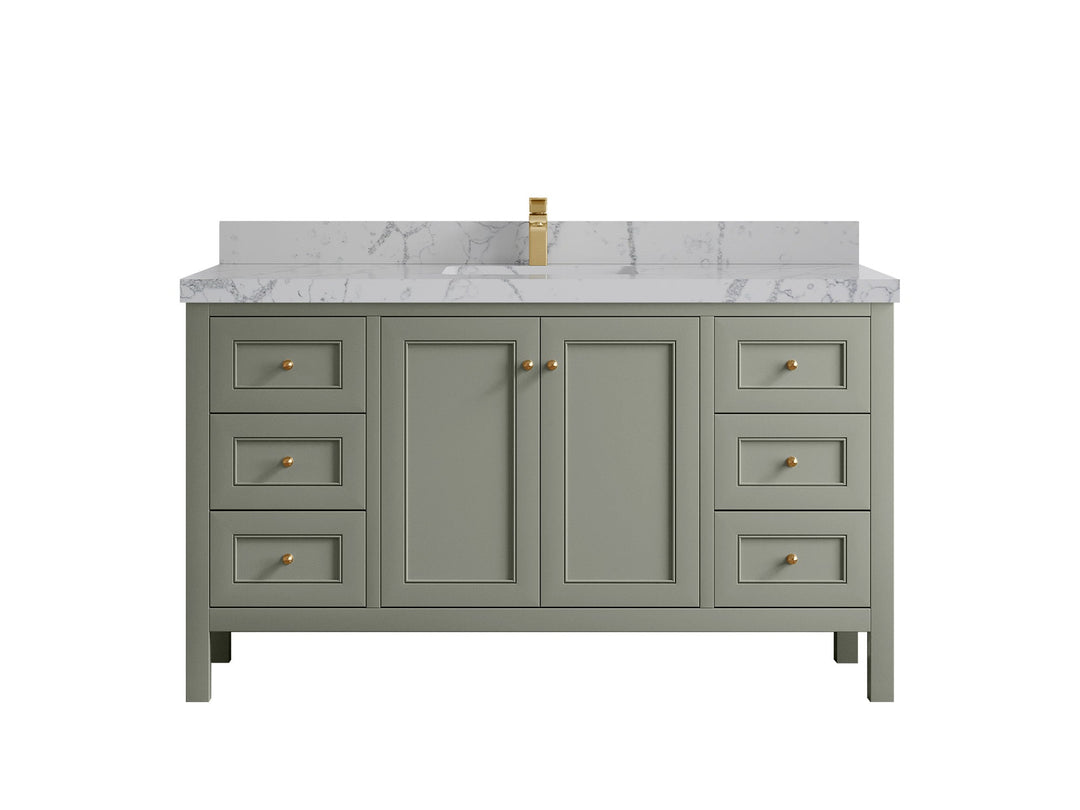 Nashville 60 in. W x 22 in. D Single Sink Bathroom Vanity - Willow Bath and Vanity