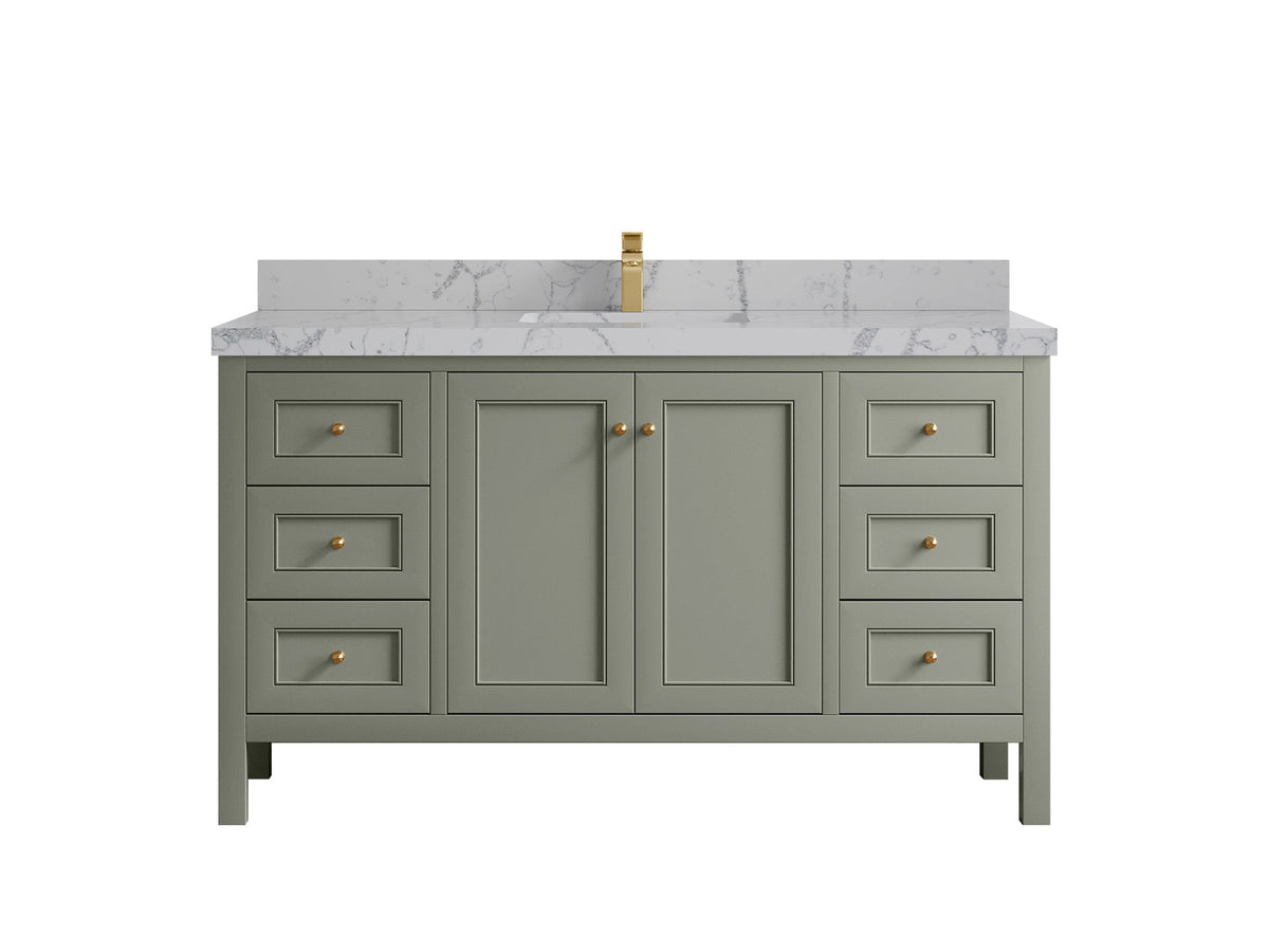 Nashville 60 in. W x 22 in. D Single Sink Bathroom Vanity - Willow Bath and Vanity