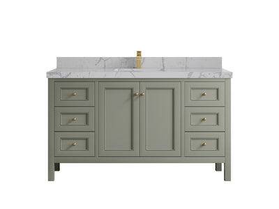 Nashville 60 in. W x 22 in. D Single Sink Bathroom Vanity - Willow Bath and Vanity