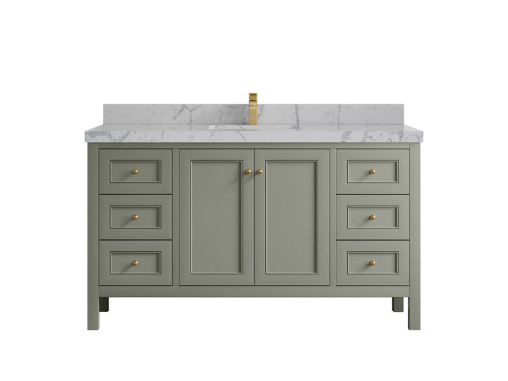 Nashville 60 in. W x 22 in. D Single Sink Bathroom Vanity - photo 13