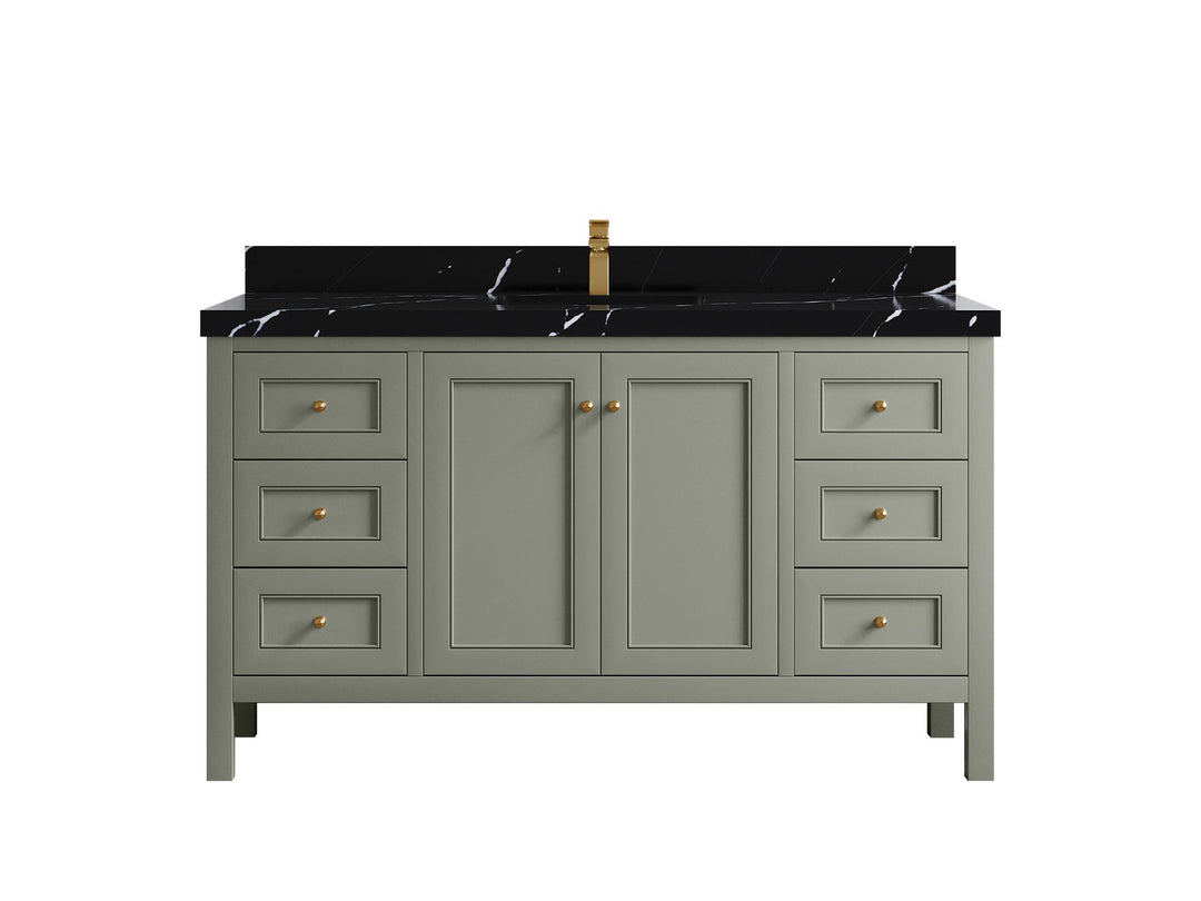 Nashville 60 in. W x 22 in. D Single Sink Bathroom Vanity - Willow Bath and Vanity
