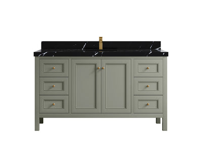 Nashville 60 in. W x 22 in. D Single Sink Bathroom Vanity - Willow Bath and Vanity