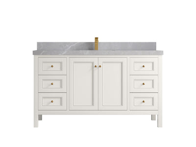 Nashville 60 in. W x 22 in. D Single Sink Bathroom Vanity - Willow Bath and Vanity