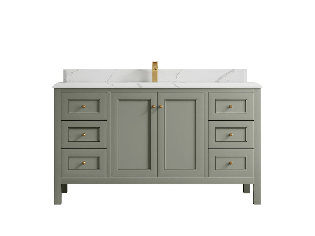 Nashville 60 in. W x 22 in. D Single Sink Bathroom Vanity - Willow Bath and Vanity