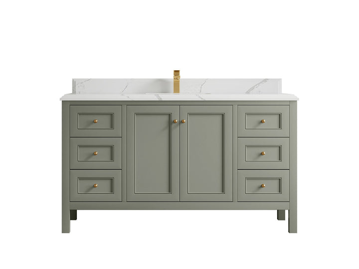 Nashville 60 in. W x 22 in. D Single Sink Bathroom Vanity - photo 33