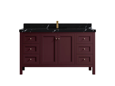 Nashville 60 in. W x 22 in. D Single Sink Bathroom Vanity - Willow Bath and Vanity