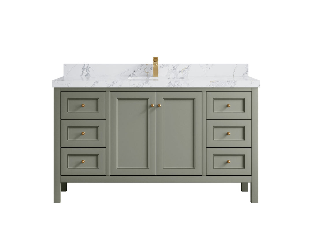 Nashville 60 in. W x 22 in. D Single Sink Bathroom Vanity - Willow Bath and Vanity