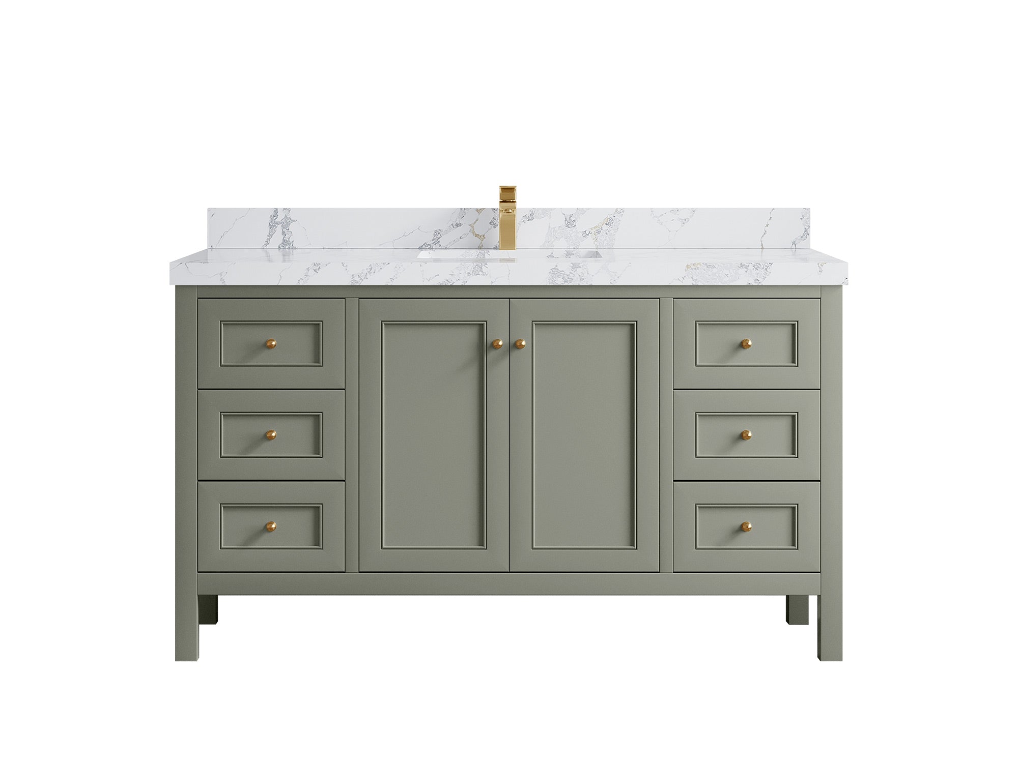 Nashville 60 in. W x 22 in. D Single Sink Bathroom Vanity - Willow Bath and Vanity