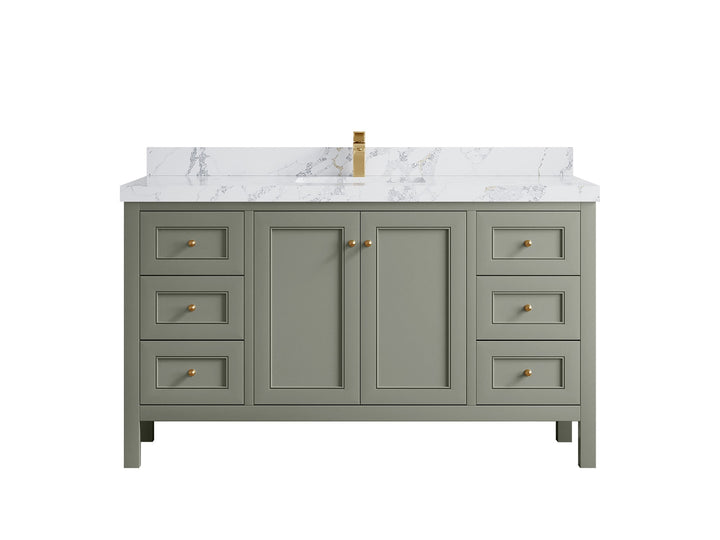 Nashville 60 in. W x 22 in. D Single Sink Bathroom Vanity - photo 25