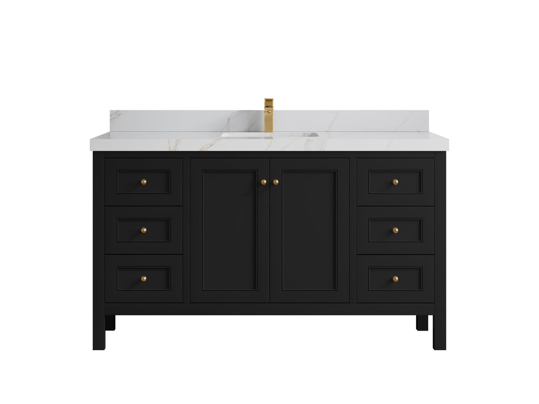 Nashville 60 in. W x 22 in. D Single Sink Bathroom Vanity - Willow Bath and Vanity
