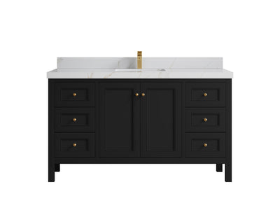 Nashville 60 in. W x 22 in. D Single Sink Bathroom Vanity - Willow Bath and Vanity