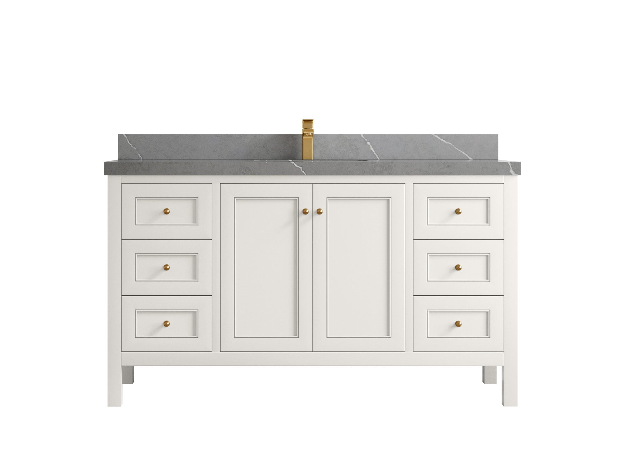Nashville 60 in. W x 22 in. D Single Sink Bathroom Vanity - Willow Bath and Vanity