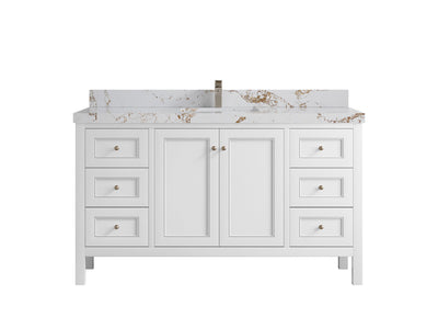 Nashville 60 in. W x 22 in. D Single Sink Bathroom Vanity - Willow Bath and Vanity