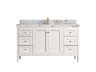 Nashville 60 in. W x 22 in. D Single Sink Bathroom Vanity - Willow Bath and Vanity