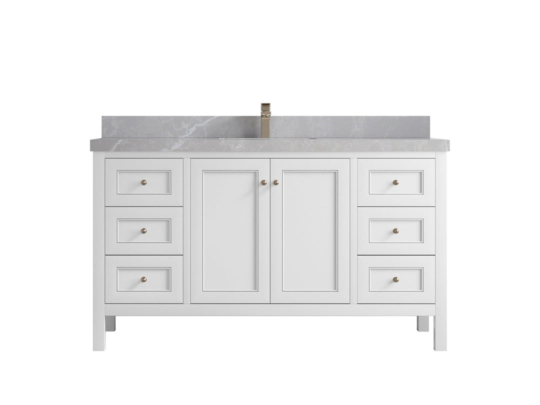 Nashville 60 in. W x 22 in. D Single Sink Bathroom Vanity - Willow Bath and Vanity