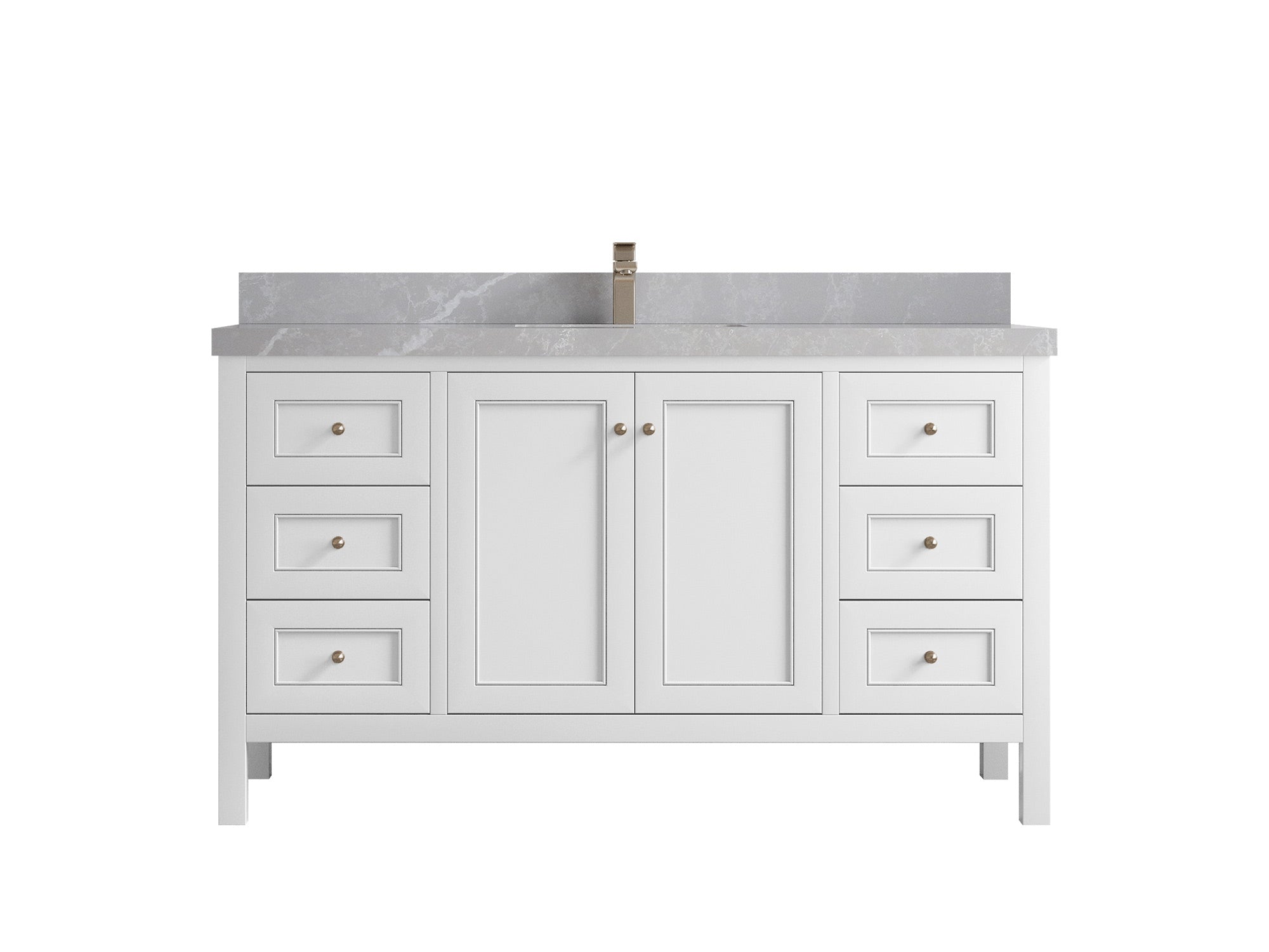 Nashville 60 in. W x 22 in. D Single Sink Bathroom Vanity - Willow Bath and Vanity