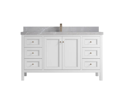 Nashville 60 in. W x 22 in. D Single Sink Bathroom Vanity - Willow Bath and Vanity