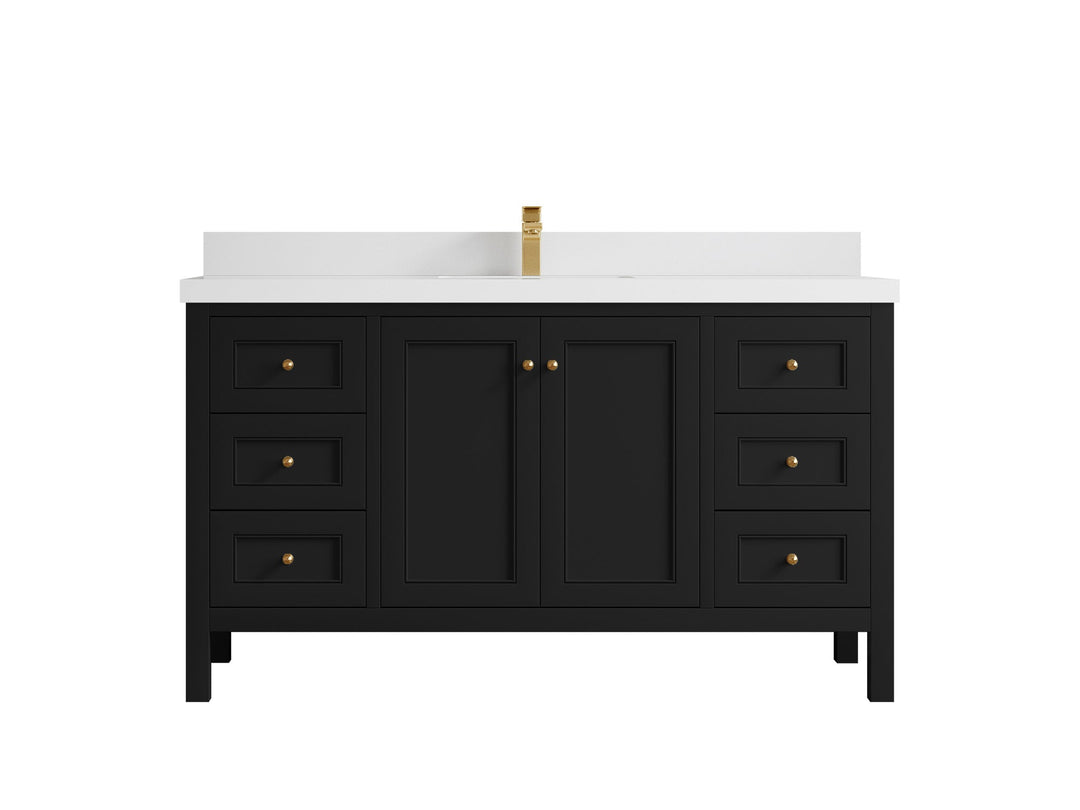Nashville 60 in. W x 22 in. D Single Sink Bathroom Vanity - Willow Bath and Vanity