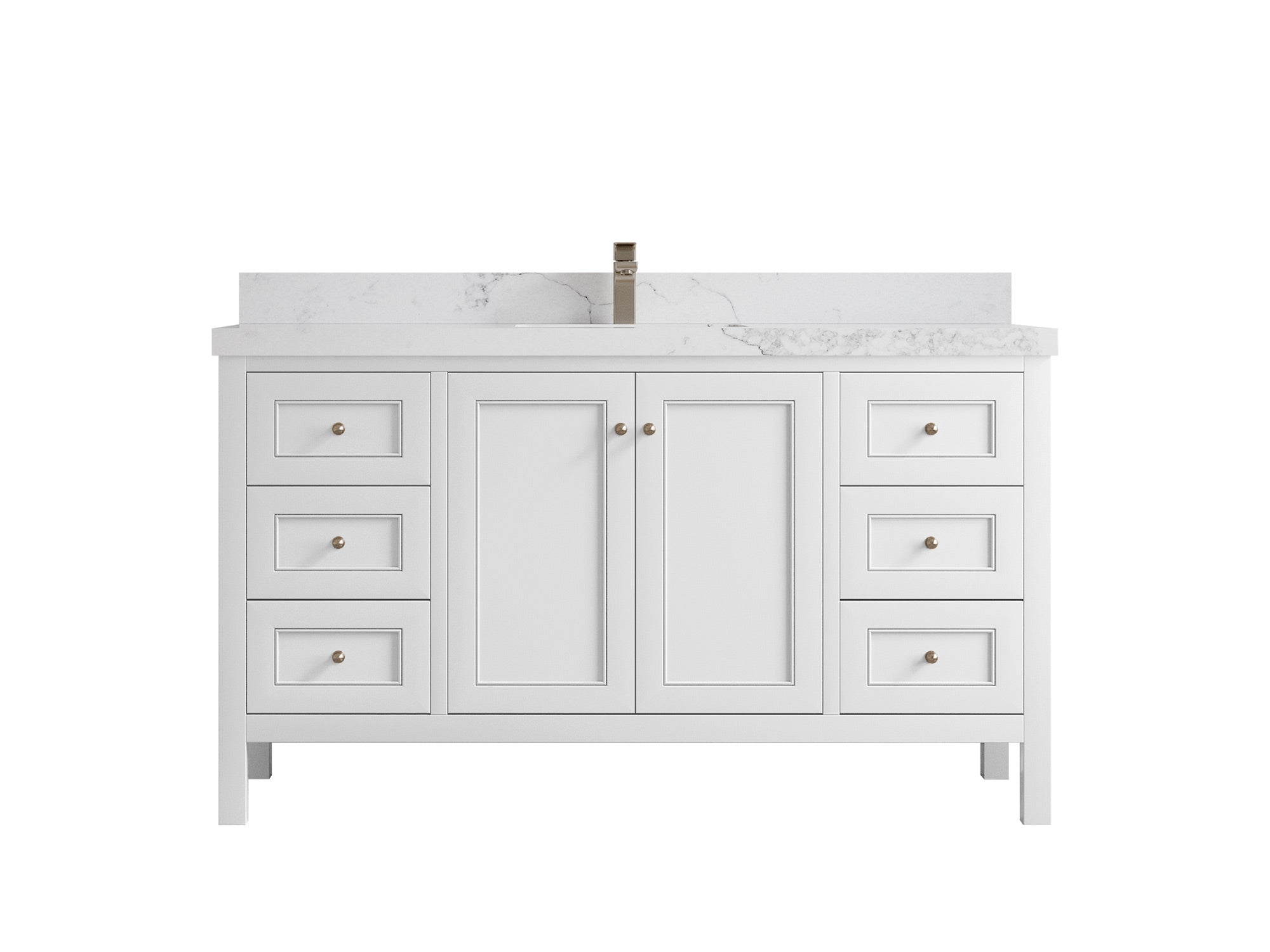 Nashville 60 in. W x 22 in. D Single Sink Bathroom Vanity - Willow Bath and Vanity