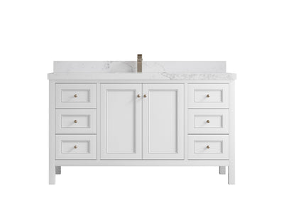 Nashville 60 in. W x 22 in. D Single Sink Bathroom Vanity - Willow Bath and Vanity