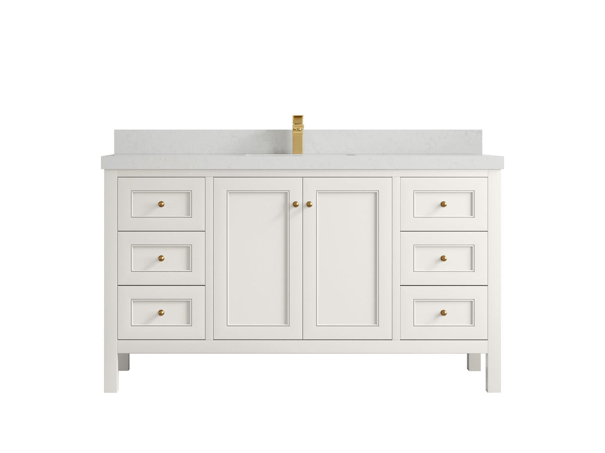Nashville 60 in. W x 22 in. D Single Sink Bathroom Vanity - Willow Bath and Vanity