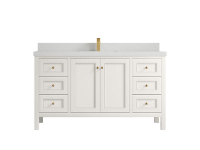 Nashville 60 in. W x 22 in. D Single Sink Bathroom Vanity - Willow Bath and Vanity