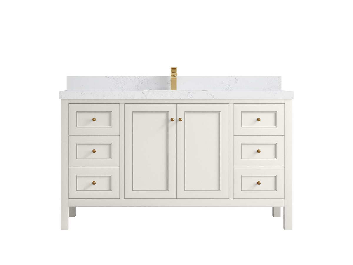 Nashville 60 in. W x 22 in. D Single Sink Bathroom Vanity - Willow Bath and Vanity
