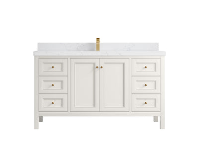 Nashville 60 in. W x 22 in. D Single Sink Bathroom Vanity - Willow Bath and Vanity