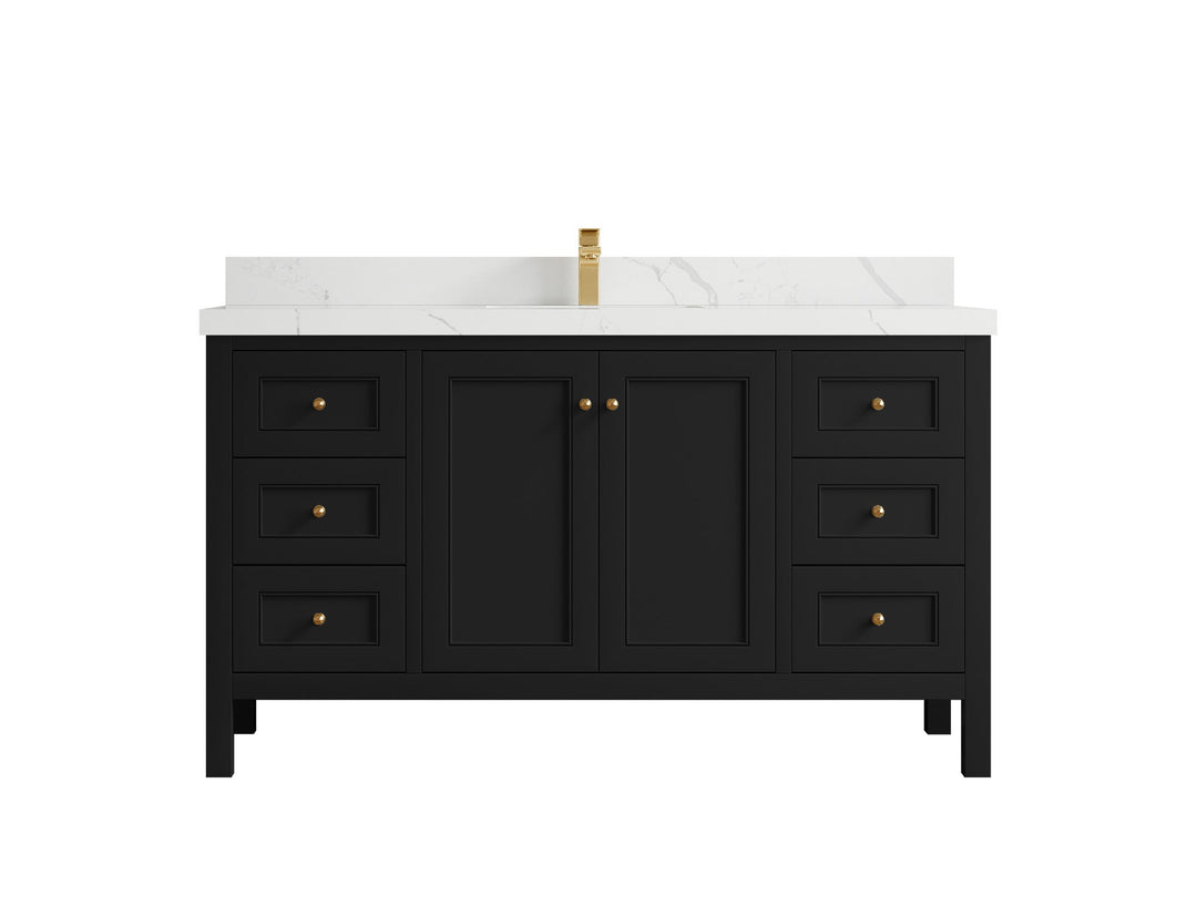 Nashville 60 in. W x 22 in. D Single Sink Bathroom Vanity - Willow Bath and Vanity