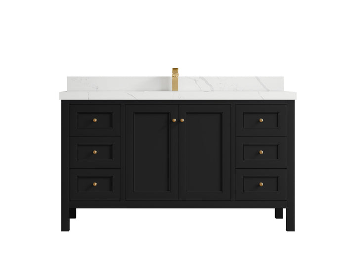 Nashville 60 in. W x 22 in. D Single Sink Bathroom Vanity - photo 39