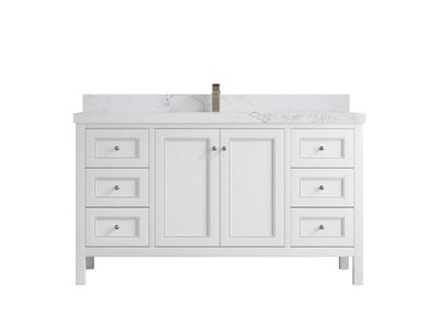 Nashville 60 in. W x 22 in. D Single Sink Bathroom Vanity - Willow Bath and Vanity