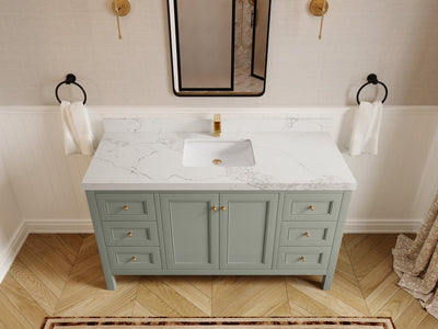 Nashville 60 in. W x 22 in. D Single Sink Bathroom Vanity - Willow Bath and Vanity