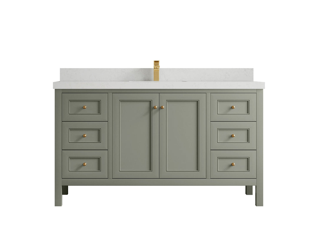 Nashville 60 in. W x 22 in. D Single Sink Bathroom Vanity - Willow Bath and Vanity