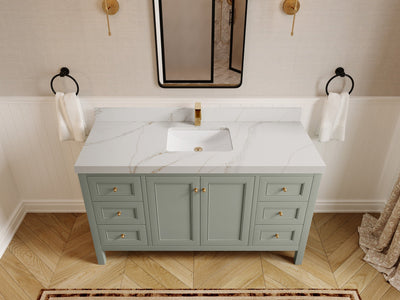Nashville 60 in. W x 22 in. D Single Sink Bathroom Vanity - Willow Bath and Vanity